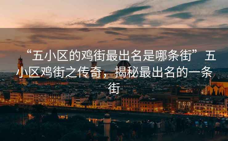 “五小區(qū)的雞街最出名是哪條街”五小區(qū)雞街之傳奇，揭秘最出名的一條街