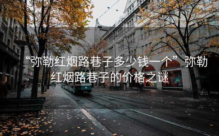 “彌勒紅煙路巷子多少錢一個(gè)”彌勒紅煙路巷子的價(jià)格之謎