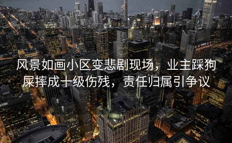 風(fēng)景如畫小區(qū)變悲劇現(xiàn)場(chǎng)，業(yè)主踩狗屎摔成十級(jí)傷殘，責(zé)任歸屬引爭(zhēng)議