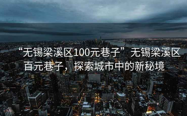 “無錫梁溪區(qū)100元巷子”無錫梁溪區(qū)百元巷子，探索城市中的新秘境