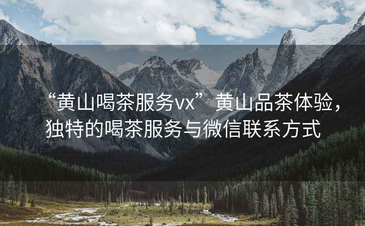 “黃山喝茶服務(wù)vx”黃山品茶體驗(yàn)，獨(dú)特的喝茶服務(wù)與微信聯(lián)系方式