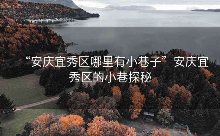 “安慶宜秀區(qū)哪里有小巷子”安慶宜秀區(qū)的小巷探秘
