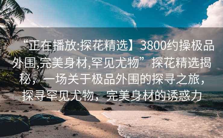 “正在播放:探花精選】3800約操極品外圍,完美身材,罕見(jiàn)尤物”探花精選揭秘，一場(chǎng)關(guān)于極品外圍的探尋之旅，探尋罕見(jiàn)尤物，完美身材的誘惑力