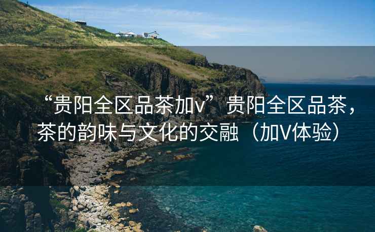 “貴陽全區(qū)品茶加v”貴陽全區(qū)品茶，茶的韻味與文化的交融（加V體驗）