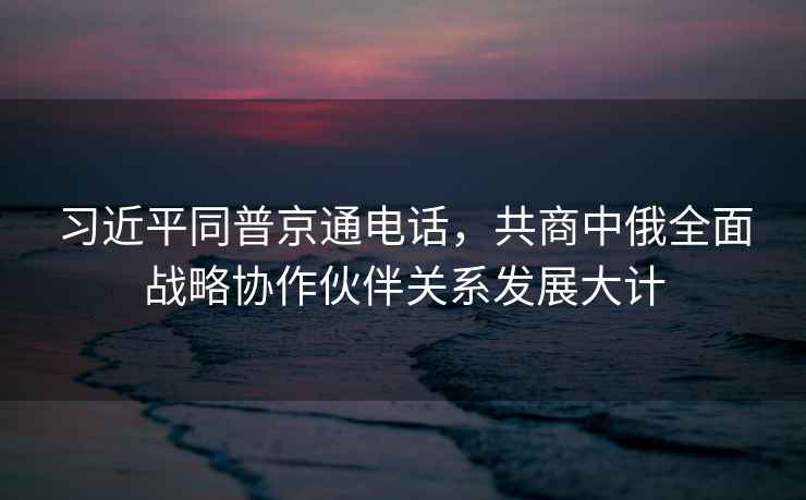 習(xí)近平同普京通電話，共商中俄全面戰(zhàn)略協(xié)作伙伴關(guān)系發(fā)展大計(jì)