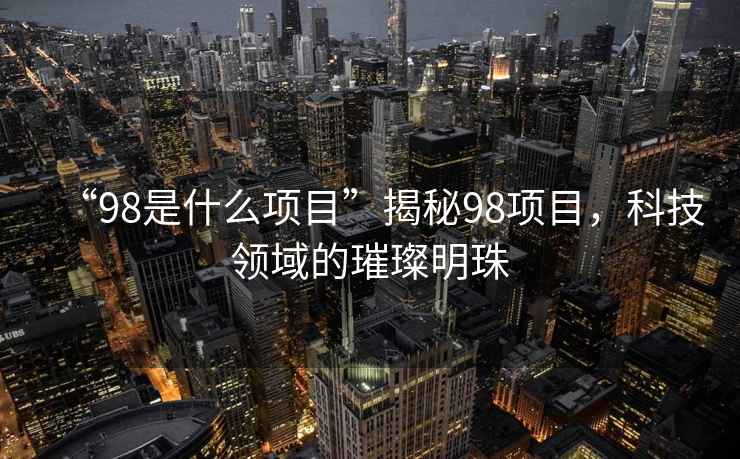 “98是什么項目”揭秘98項目，科技領域的璀璨明珠