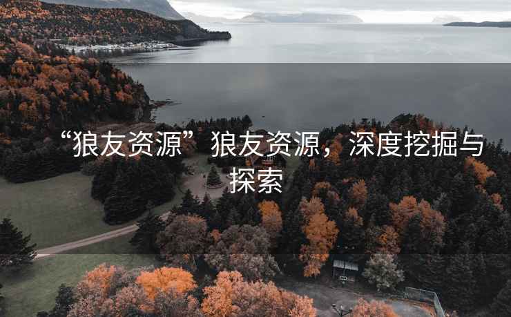 “狼友資源”狼友資源，深度挖掘與探索