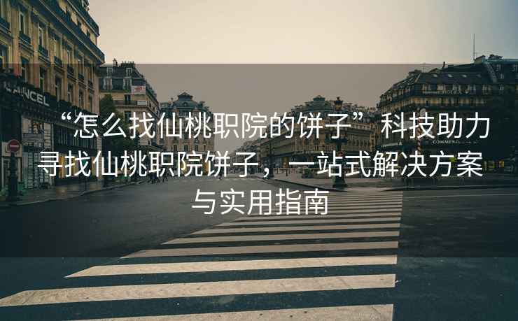 “怎么找仙桃職院的餅子”科技助力尋找仙桃職院餅子，一站式解決方案與實用指南