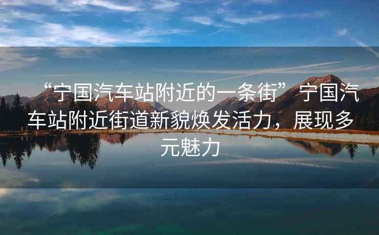 “寧國汽車站附近的一條街”寧國汽車站附近街道新貌煥發(fā)活力，展現(xiàn)多元魅力